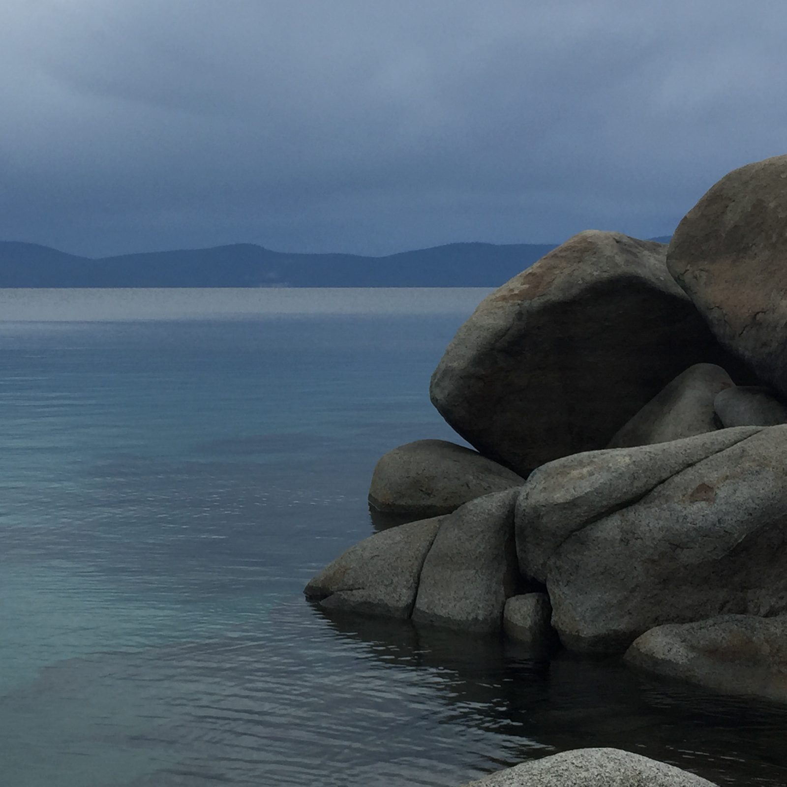 Lake Tahoe and Boulders